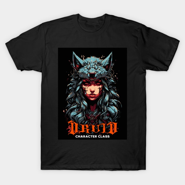 DRUID CHARACTER CLASS T-Shirt by DMcK Designs